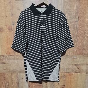 EUC Pro Tour Cool Play Golf Striped Polo Shirt